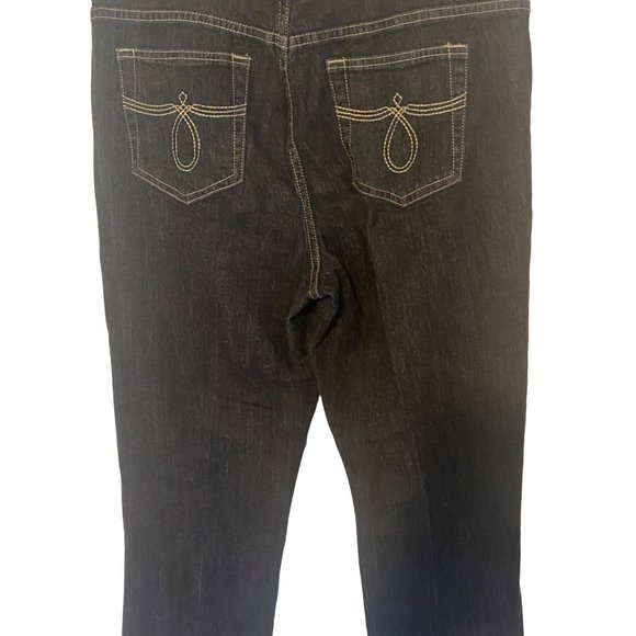 Bill Blass Jeans Stretch black straight size 10 - Picture 2 of 8